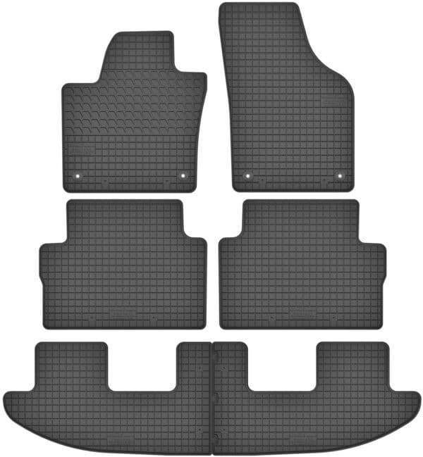 Seat Alhambra II 7 per (fra 2010) gummimåttesæt (foran og bag)